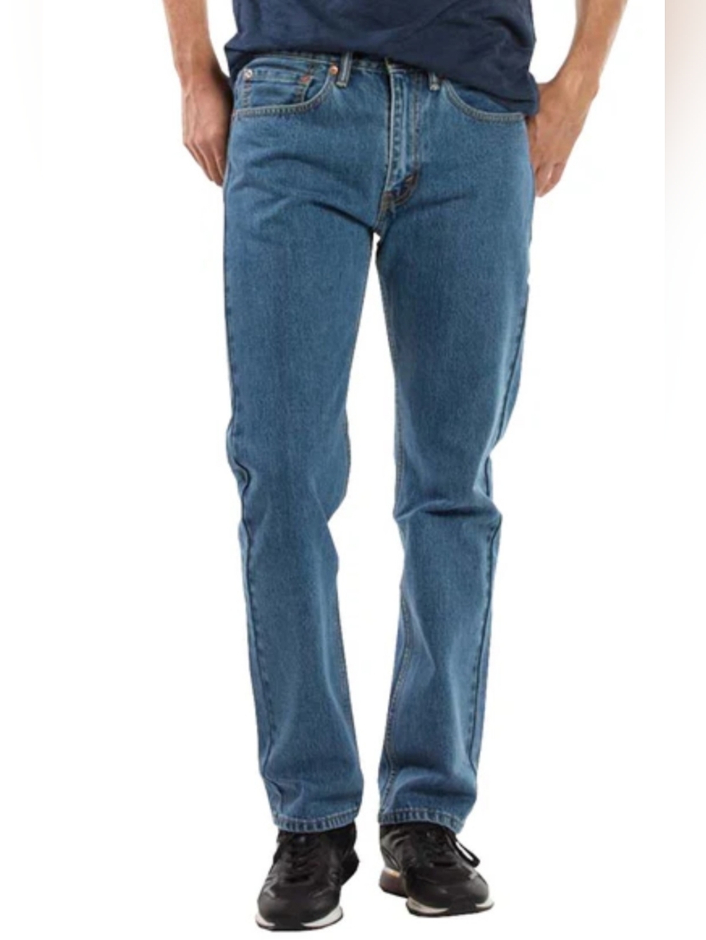 Levi’s 505 Regular Fit Men’s Jeans 36x32 Straight Leg Medium Wash Denim GUC